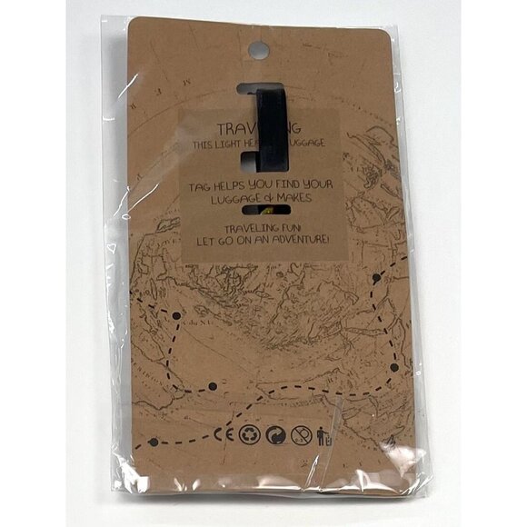 SANRIO Hello Kitty KUROMI Black Pink Silicone LUGGAGE TAG ID Travel Bag Baggage - Picture 2 of 2